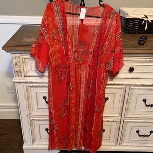 Orange Kimono Boho